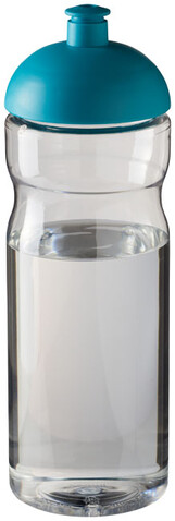 H2O Active® Base 650 ml Sportflasche mit Stülpdeckel, transparent, aquablau bedrucken, Art.-Nr. 21004705
