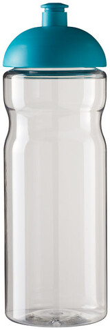 H2O Active® Base 650 ml Sportflasche mit Stülpdeckel, transparent, aquablau bedrucken, Art.-Nr. 21004705
