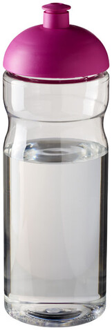 H2O Active® Base 650 ml Sportflasche mit Stülpdeckel, transparent, rosa bedrucken, Art.-Nr. 21004708