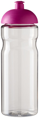H2O Active® Base 650 ml Sportflasche mit Stülpdeckel, transparent, rosa bedrucken, Art.-Nr. 21004708