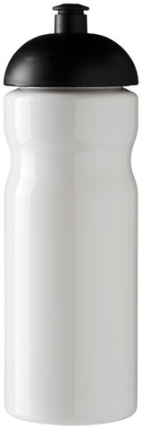 H2O Active® Base 650 ml Sportflasche mit Stülpdeckel, weiss, schwarz bedrucken, Art.-Nr. 21004715 H2O Active® Base 650 ml Sportflasche mit Stülpdeckel, weiss, schwarz bedrucken, Art.-Nr. 21004715