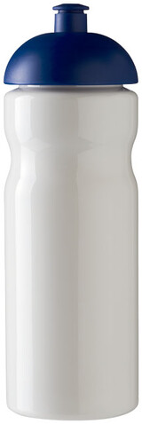 H2O Active® Base 650 ml Sportflasche mit Stülpdeckel, weiss, blau bedrucken, Art.-Nr. 21004717