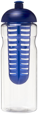 H2O Active® Base 650 ml Sportflasche mit Stülpdeckel und Infusor, transparent, blau bedrucken, Art.-Nr. 21004801 H2O Active® Base 650 ml Sportflasche mit Stülpdeckel und Infusor, transparent, blau bedrucken, Art.-Nr. 21004801