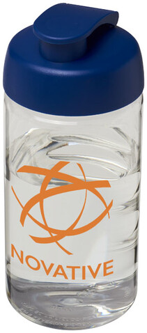 H2O Active® Bop 500 ml Sportflasche mit Klappdeckel, transparent, blau bedrucken, Art.-Nr. 21005002 H2O Active® Bop 500 ml Sportflasche mit Klappdeckel, transparent, blau bedrucken, Art.-Nr. 21005002