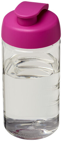 H2O Active® Bop 500 ml Sportflasche mit Klappdeckel, transparent, rosa bedrucken, Art.-Nr. 21005008 H2O Active® Bop 500 ml Sportflasche mit Klappdeckel, transparent, rosa bedrucken, Art.-Nr. 21005008
