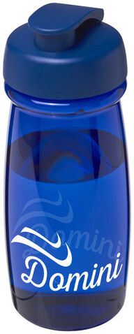 H2O Active® Pulse 600 ml Sportflasche mit Klappdeckel, blau bedrucken, Art.-Nr. 21005411