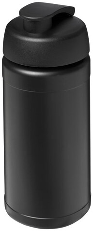 Baseline® Plus 500 ml Sportflasche mit Klappdeckel, schwarz bedrucken, Art.-Nr. 21006811 Baseline® Plus 500 ml Sportflasche mit Klappdeckel, schwarz bedrucken, Art.-Nr. 21006811