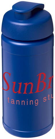 Baseline® Plus 500 ml Sportflasche mit Klappdeckel, blau bedrucken, Art.-Nr. 21006819 Baseline® Plus 500 ml Sportflasche mit Klappdeckel, blau bedrucken, Art.-Nr. 21006819