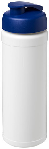 Baseline® Plus 750 ml Flasche mit Klappdeckel, weiss, blau bedrucken, Art.-Nr. 21007002 Baseline® Plus 750 ml Flasche mit Klappdeckel, weiss, blau bedrucken, Art.-Nr. 21007002