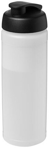 Baseline® Plus 750 ml Flasche mit Klappdeckel, transparent, schwarz bedrucken, Art.-Nr. 21007015 Baseline® Plus 750 ml Flasche mit Klappdeckel, transparent, schwarz bedrucken, Art.-Nr. 21007015