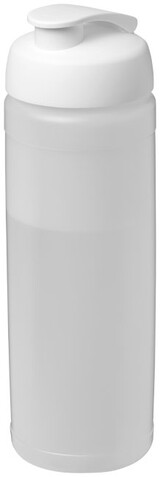 Baseline® Plus 750 ml Flasche mit Klappdeckel, transparent, weiss bedrucken, Art.-Nr. 21007016 Baseline® Plus 750 ml Flasche mit Klappdeckel, transparent, weiss bedrucken, Art.-Nr. 21007016