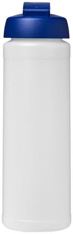 Baseline® Plus 750 ml Flasche mit Klappdeckel, transparent, blau bedrucken, Art.-Nr. 21007017 Baseline® Plus 750 ml Flasche mit Klappdeckel, transparent, blau bedrucken, Art.-Nr. 21007017