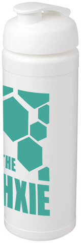 Baseline® Plus grip 750 ml Sportflasche mit Klappdeckel, weiss bedrucken, Art.-Nr. 21007401 Baseline® Plus grip 750 ml Sportflasche mit Klappdeckel, weiss bedrucken, Art.-Nr. 21007401