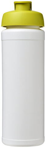 Baseline® Plus grip 750 ml Sportflasche mit Klappdeckel, weiss, limone bedrucken, Art.-Nr. 21007404 Baseline® Plus grip 750 ml Sportflasche mit Klappdeckel, weiss, limone bedrucken, Art.-Nr. 21007404