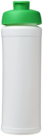 Baseline® Plus grip 750 ml Sportflasche mit Klappdeckel, weiss, grün bedrucken, Art.-Nr. 21007406 Baseline® Plus grip 750 ml Sportflasche mit Klappdeckel, weiss, grün bedrucken, Art.-Nr. 21007406