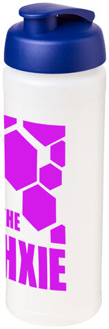 Baseline® Plus grip 750 ml Sportflasche mit Klappdeckel, transparent, blau bedrucken, Art.-Nr. 21007417 Baseline® Plus grip 750 ml Sportflasche mit Klappdeckel, transparent, blau bedrucken, Art.-Nr. 21007417