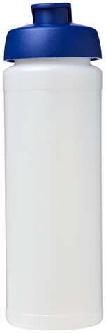 Baseline® Plus grip 750 ml Sportflasche mit Klappdeckel, transparent, blau bedrucken, Art.-Nr. 21007417 Baseline® Plus grip 750 ml Sportflasche mit Klappdeckel, transparent, blau bedrucken, Art.-Nr. 21007417