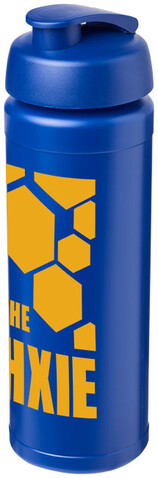 Baseline® Plus grip 750 ml Sportflasche mit Klappdeckel, blau bedrucken, Art.-Nr. 21007419 Baseline® Plus grip 750 ml Sportflasche mit Klappdeckel, blau bedrucken, Art.-Nr. 21007419