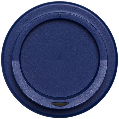 Brite-Americano® 350 ml Isolierbecher mit Schutzring Reifen-Design, mittelblau bedrucken, Art.-Nr. 21008807