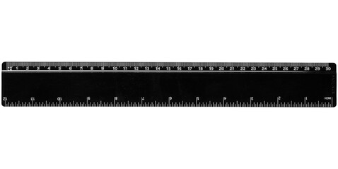 Renzo 30 cm Kunststofflineal, schwarz bedrucken, Art.-Nr. 21053501