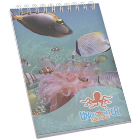 Desk-Mate® A7 Notizbuch mit Kunststoff Cover und Spiralbindung, weiss bedrucken, Art.-Nr. 21249002 Desk-Mate® A7 Notizbuch mit Kunststoff Cover und Spiralbindung, weiss bedrucken, Art.-Nr. 21249002