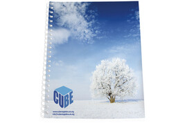 Desk-Mate® A4 Notizbuch mit Kunststoff Cover und Spiralbindung bedrucken, Art.-Nr. 21270