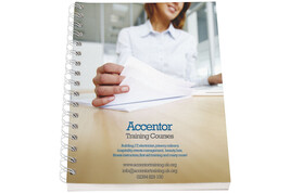 Desk-Mate® A5 Notizbuch mit Kunststoff Cover und Spiralbindung bedrucken, Art.-Nr. 21271