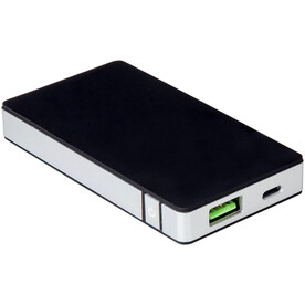 Powerbank 4000 mAh mit Turbo Ladegerät und Lightining Eingang, schwarz bedrucken, Art.-Nr. 1PC02101 Powerbank 4000 mAh mit Turbo Ladegerät und Lightining Eingang, schwarz bedrucken, Art.-Nr. 1PC02101