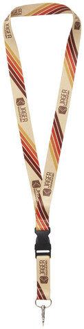 Bucks Sublimation Lanyard mit Schnappverschluss, schwarz, weiss, 10mm bedrucken, Art.-Nr. 1PL0030C