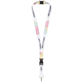 Balta Sublimation Lanyard mit Schnapp- und Sicherheitsverschluss, schwarz, weiss, 10mm bedrucken, Art.-Nr. 1PL0070C