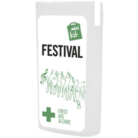 mykit, first aid, kit, festival, party, weiss bedrucken, Art.-Nr. 1Z255001