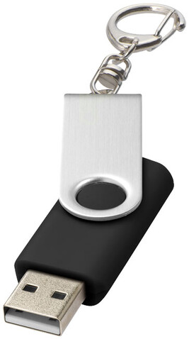 Rotate mit Schlüsselanhänger USB-Stick, schwarz, 32GB bedrucken, Art.-Nr. 1Z40000L