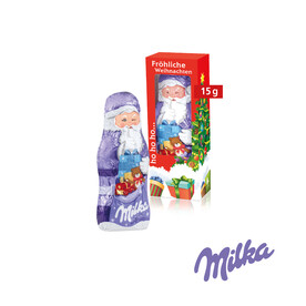 Milka Weihnachtsmann, 15 g bedrucken, Art.-Nr. 95499-W
