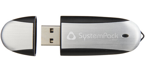 Memo USB-Stick, schwarz, silber, 16GB bedrucken, Art.-Nr. 1Z30583K