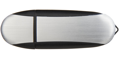 Memo USB-Stick, schwarz, silber, 16GB bedrucken, Art.-Nr. 1Z30583K