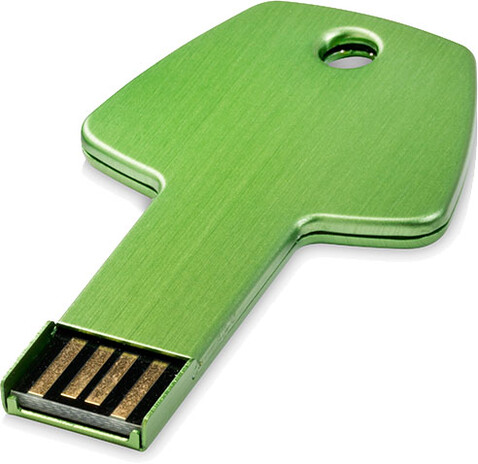 USB-Stick Schlüssel, grün, 32GB bedrucken, Art.-Nr. 1Z33393L