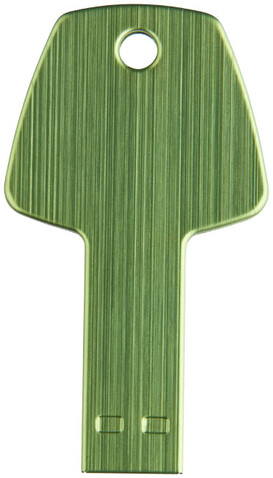USB-Stick Schlüssel, grün, 32GB bedrucken, Art.-Nr. 1Z33393L