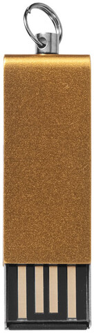 Mini Rotate USB-Stick, gold, 1GB bedrucken, Art.-Nr. 1Z39271D