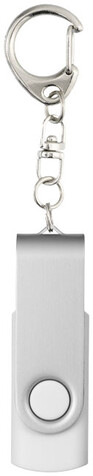 Rotate mit Schlüsselanhänger USB-Stick, weiss, 32GB bedrucken, Art.-Nr. 1Z40001L