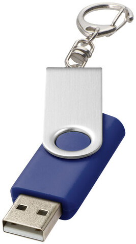 Rotate mit Schlüsselanhänger USB-Stick, blau, 1GB bedrucken, Art.-Nr. 1Z40002D