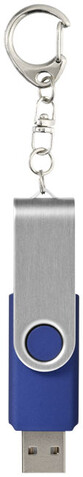 Rotate mit Schlüsselanhänger USB-Stick, blau, 1GB bedrucken, Art.-Nr. 1Z40002D