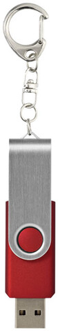 Rotate mit Schlüsselanhänger USB-Stick, rot, 16GB bedrucken, Art.-Nr. 1Z40003K