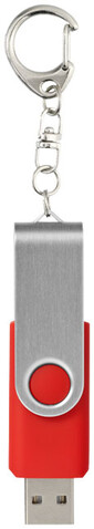 Rotate mit Schlüsselanhänger USB-Stick, hellrot, 4GB bedrucken, Art.-Nr. 1Z40004G