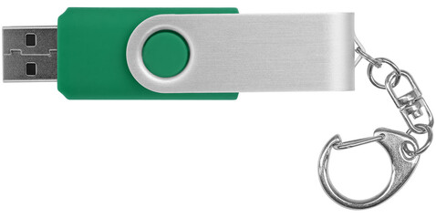 Rotate mit Schlüsselanhänger USB-Stick, grün, 8GB bedrucken, Art.-Nr. 1Z40007H