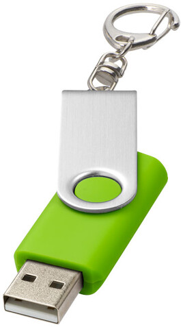 Rotate mit Schlüsselanhänger USB-Stick, limone, 64GB bedrucken, Art.-Nr. 1Z40008M