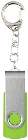 Rotate mit Schlüsselanhänger USB-Stick, limone, 64GB bedrucken, Art.-Nr. 1Z40008M