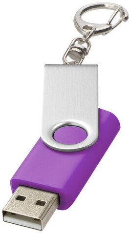 Rotate mit Schlüsselanhänger USB-Stick, lila, 4GB bedrucken, Art.-Nr. 1Z40012G
