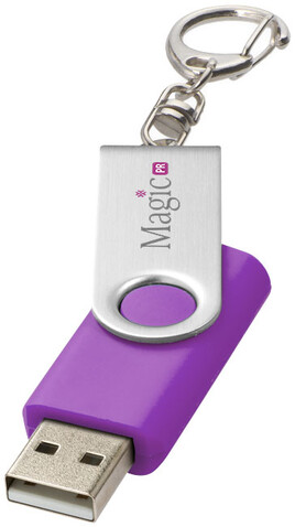 Rotate mit Schlüsselanhänger USB-Stick, lila, 4GB bedrucken, Art.-Nr. 1Z40012G