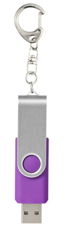 Rotate mit Schlüsselanhänger USB-Stick, lila, 4GB bedrucken, Art.-Nr. 1Z40012G