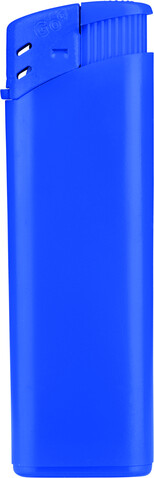 GO Bingo Matt Piezo Feuerzeug – blau bedrucken, Art.-Nr. 6345